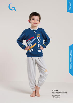 KINDERPYJAMAS M/L V30023 Tellini S.R.L. Großhandelskleidung